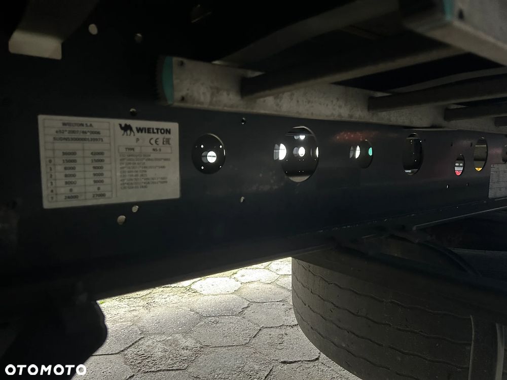 Wielton FIRANKA / SAF / PODNOSZONY DACH / OŚ PODNOSZONA / FABRYCZNE OPONY BRIDGESTONE / 10.2023 ROK !! - 12