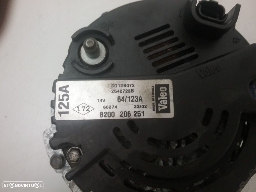 Alternador RENAULT LAGUNA II (BG0/1_) 2.0 dCi (BG1T) | 08.05 - 08.06 Usado REF.... - 3