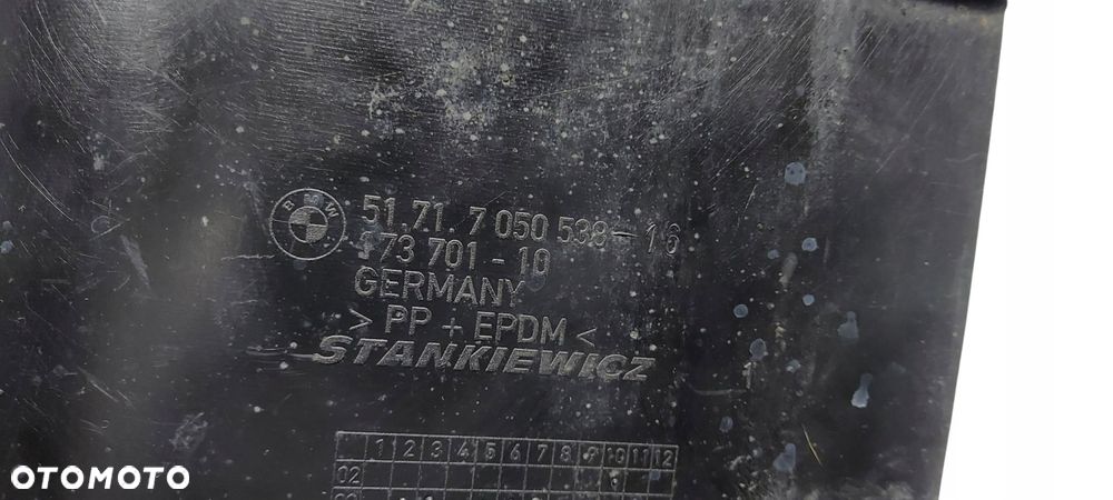 Bmw E60 E61 Lci Nadkole Osłona Dolna Lewy Przód 7050538 Nr 12 - 8