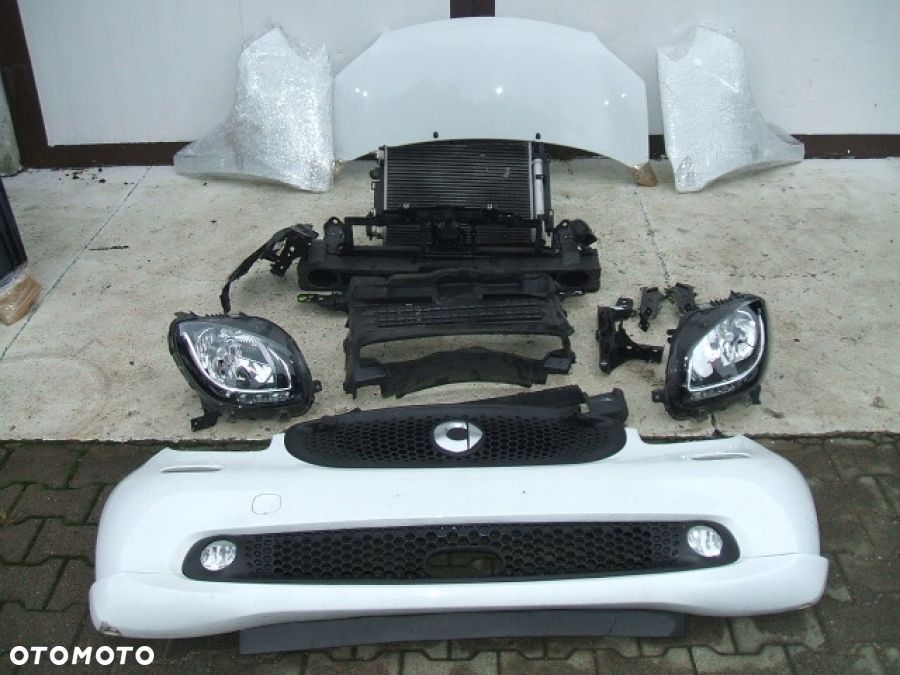 SMART FORTWO 453 MASKA BŁOTNIK ZDERZAK LAMPY WZMOCNIENIE CHŁODNICE PRZÓD - 1