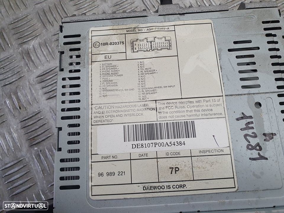 SISTEMA AUDIO / RADIO CD CHEVROLET AVEO / KALOS FASTBACK 2010 -96989221 - 2