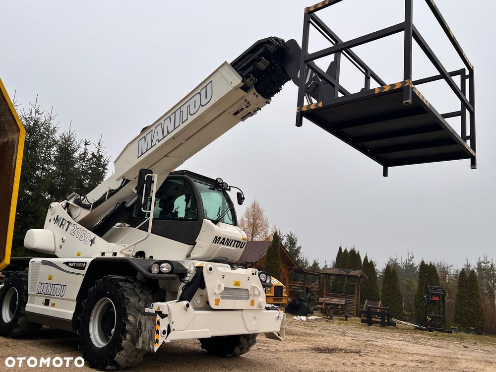 Manitou 2150 Mrt MANITOU ŁADOWARKA TELESKOPOWA Roto  widły kosz PILOT do sterowania  2016/17 1840 2540 2550 kolor od nowości biały Mercedes silnik - 9