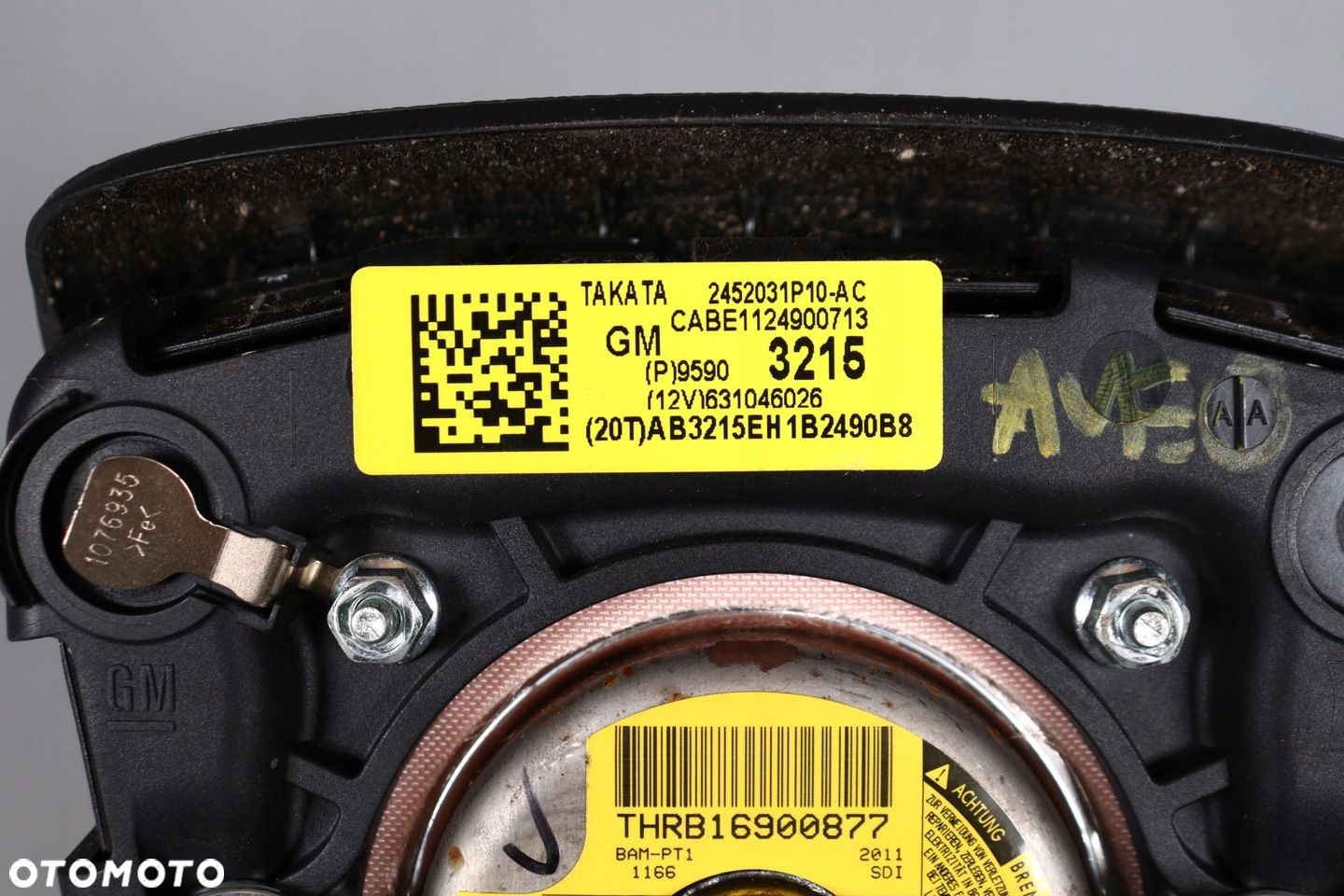 Poduszki AIRBAG Pasy Chevrolet Aveo T300 ORYGINAŁ 11-14 DEMONTAŻ - 9