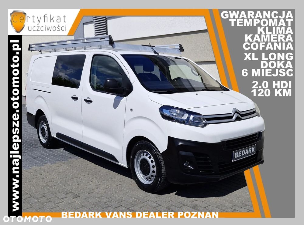 Citroën JUMPY XL LONG, BRYGADÓWKA, 6 miejsc, DOKA, kamera cofania, tempomat, klima - 1