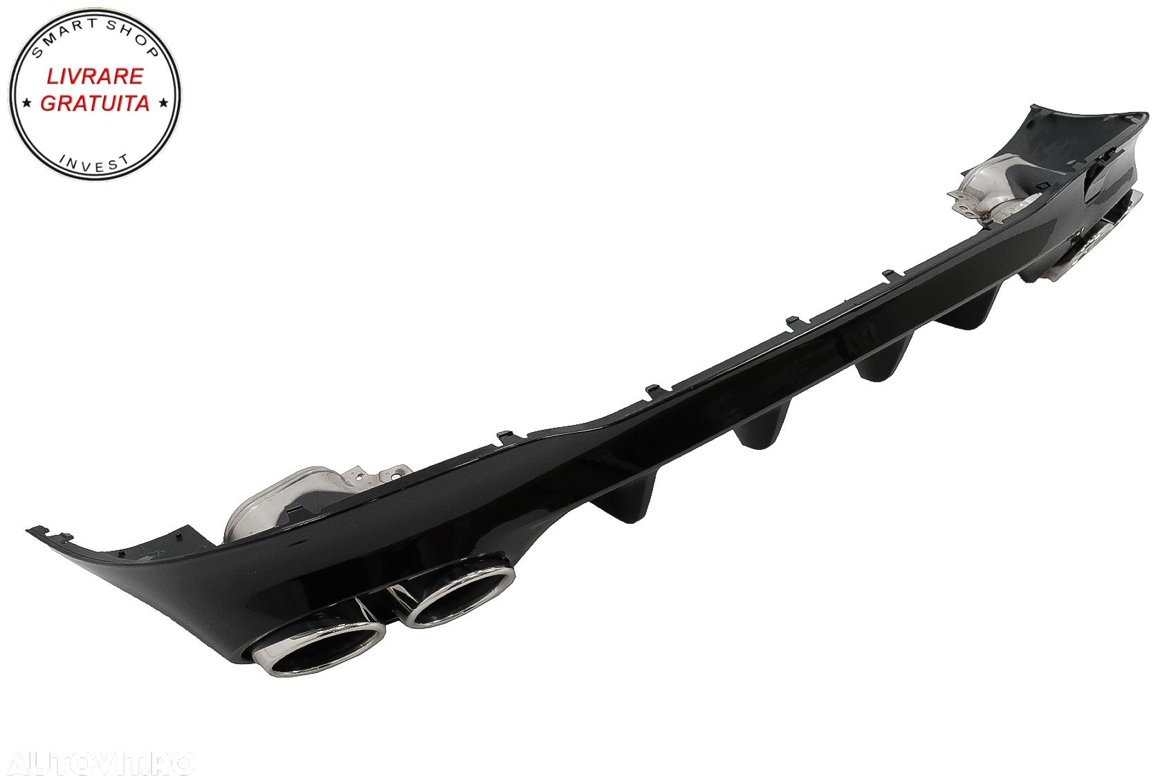 Difuzor Bara Spate cu Ornamente Evacuare Mercedes CLA X118 Shooting Brake C118 Cou- livrare gratuita - 4