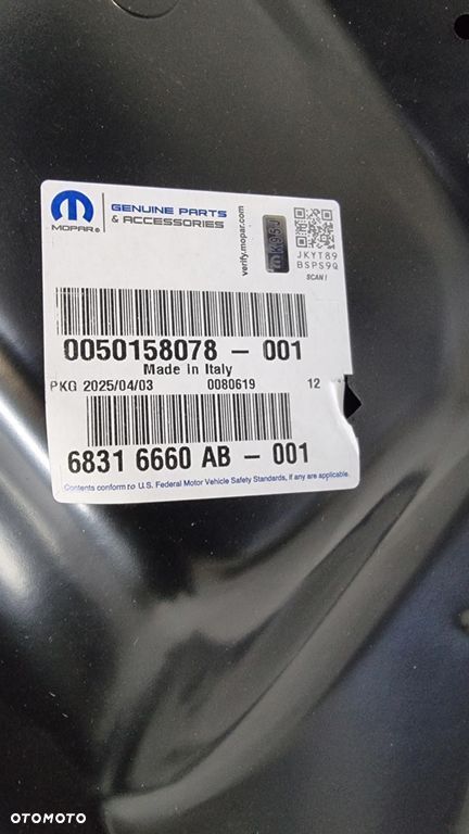 fiat ducato jumper lift 14- maska pokrywa silnika 50158078 nowa oryginał - 10