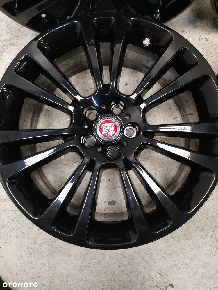 JAGUAR 8X19 FELGI ALUMINIOWE CZARNE R19 ET45 5X108 DEKIELKI ORYGINAŁ - 3