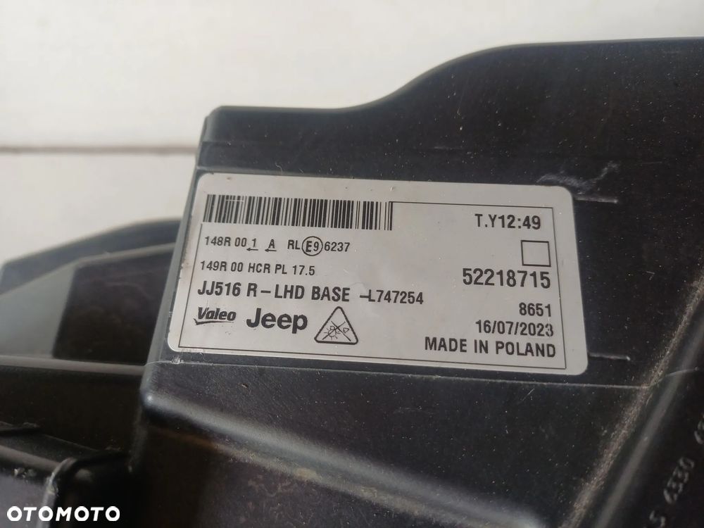 Lampa prawy przod jeep avenger full led europa - 9