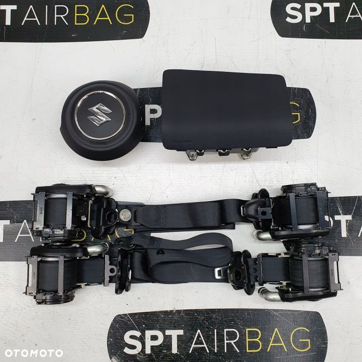 SUZUKI JIMNY ZAŚLEPKA PODUSZKI AIRBAG AIR BAG PASY KIT SET - 1