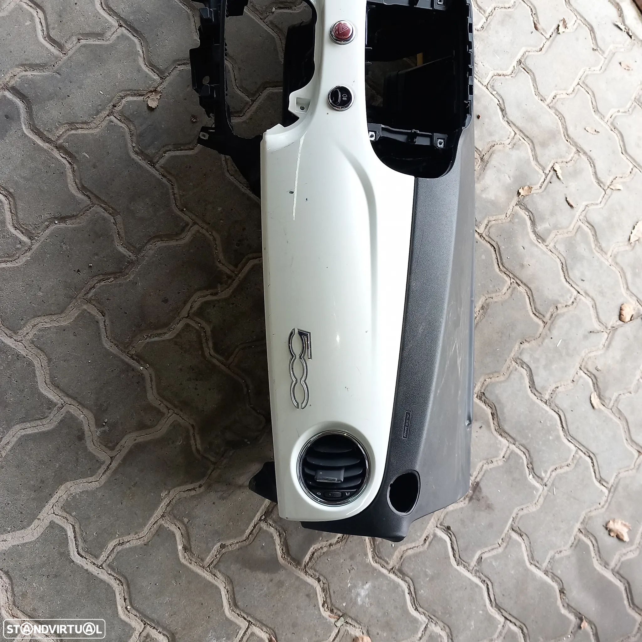Tablier com airbag passageiro fiat 500 - 1