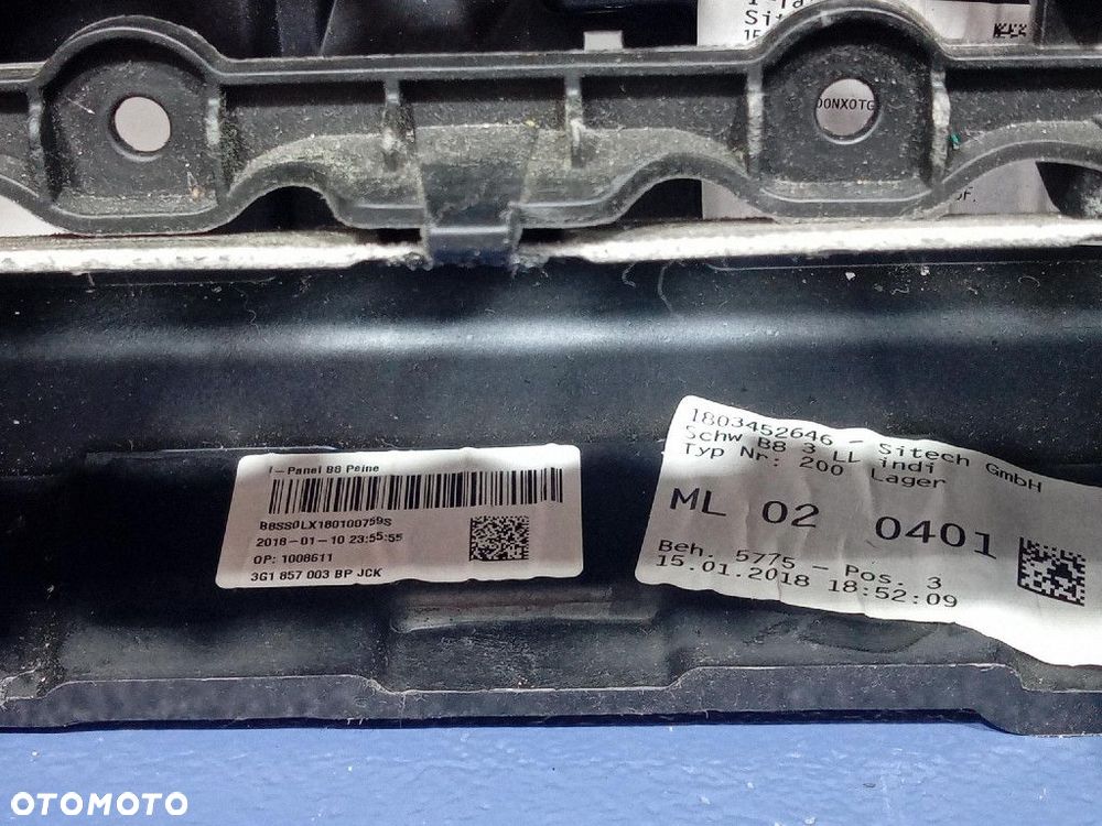 VW PASSAT B8 DESKA ROZDZIELCZA PODUSZKI PASY KPL EU 3G1857003BP - 9