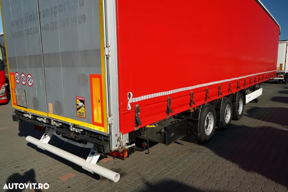 Wielton MEGA CORTINĂ / PLATFORMĂ JOSĂ / BDE - ACOPERIȘ CULISANT / ACOPERIȘ RELAXABIL / AXE SAF - 13