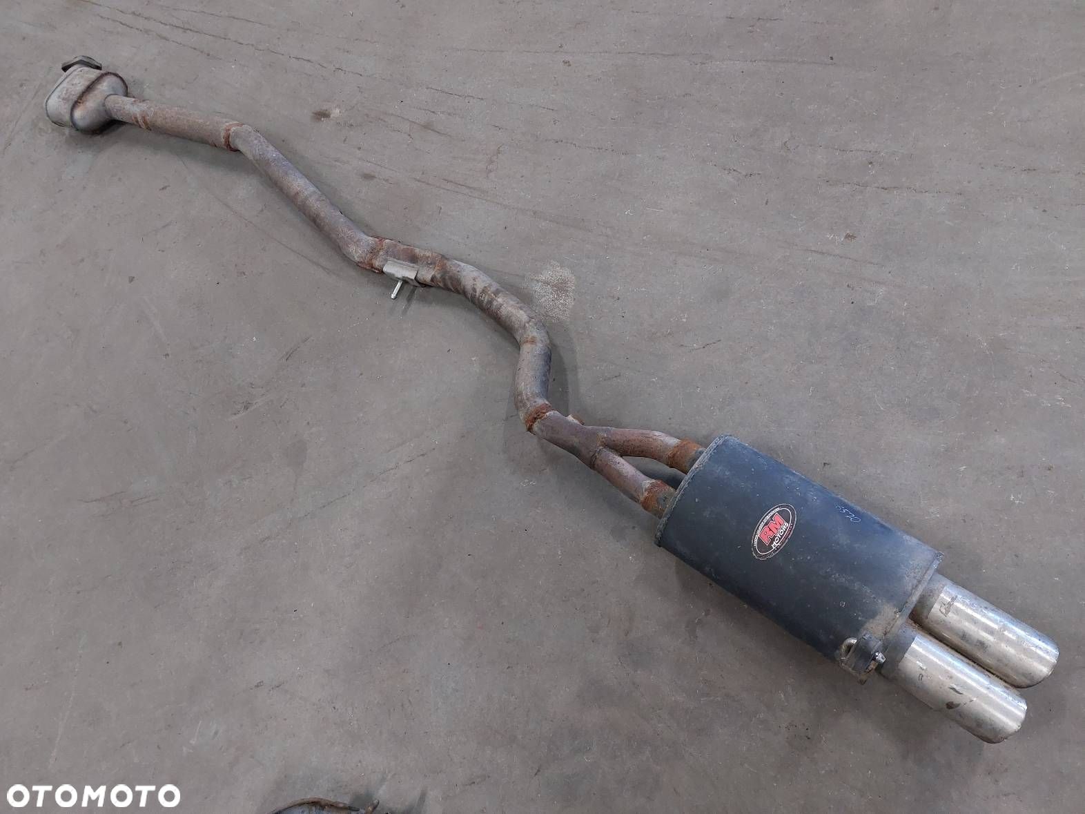 TŁUMIK WYDECH KOŃCOWY + KATALIZATOR PUSTY BMW E46 320D 2.0 D 2246926 - 1