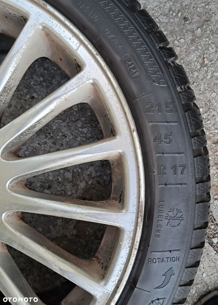 Sprzedam felgi Al 17"z oponami Kleber do Volvo S60 - 3