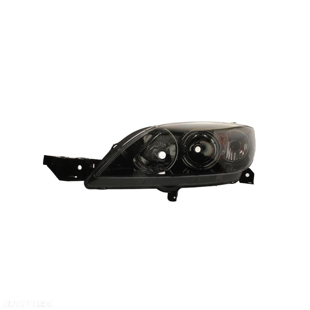Far Mazda 3 (BK) Hatchback 10.2003-07.2009 partea stanga fata, tip bec H7+HB3, reglaj electric, culoare negru, fara motoras, TYC 20-0860-05-2 - 1