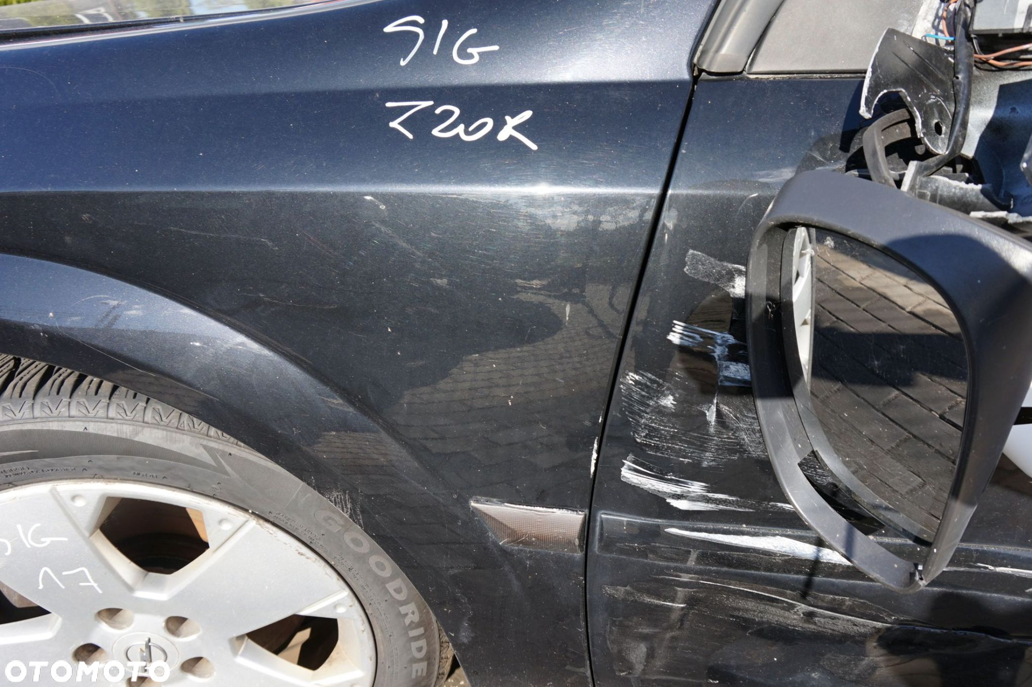 BŁOTNIK PRZEDNI LEWY SIGNUM  Z20R  CZARNY OPEL 2003-2008 - 5
