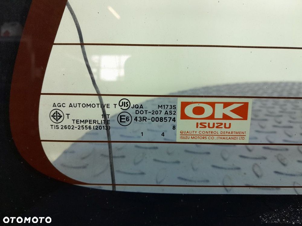 ISUZU D-MAX II 2 LIFT 14-17 5D DOUBLE CAB SZYBA TYŁ TYLNA - 4