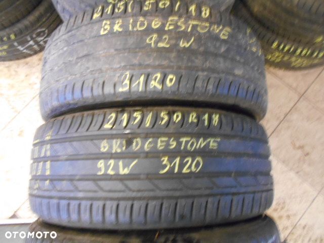 Opony 215/50r18 bridgestone turanza t001 2x7mm 2x6mm lato komplet - 3