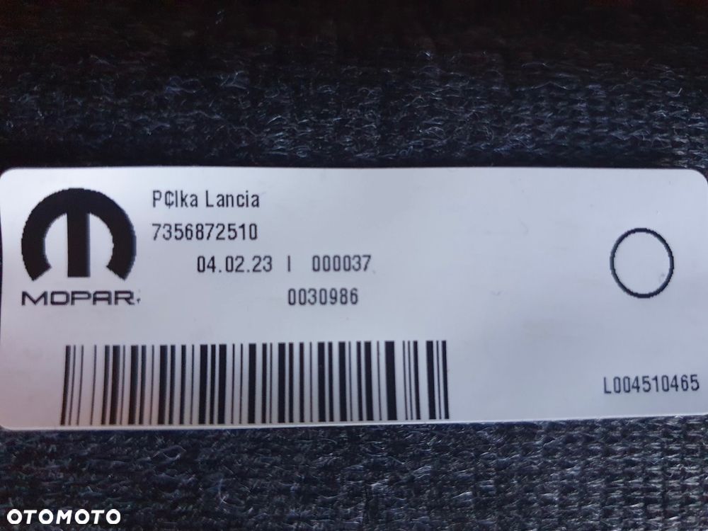 PÓŁKA BAGAŻNIKA LANCIA YPSILON - 6