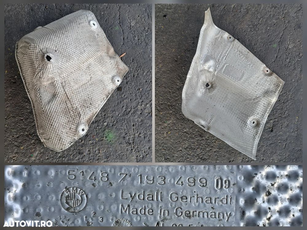 Scut termic protectie evacuare, dreapta fata, stanga spate originale BMW f10 f11 - 4