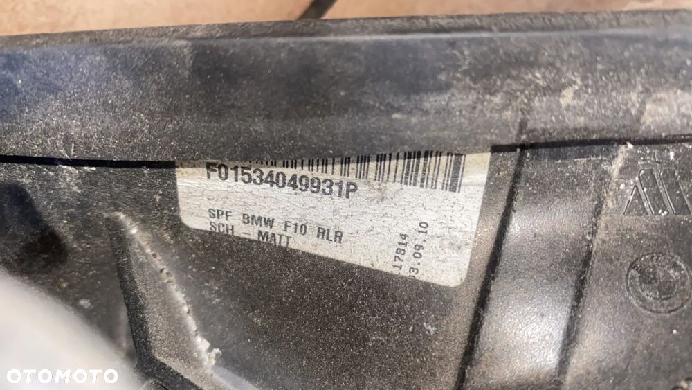 LUSTERKO LUSTRO PRAWE PRAWY PRZÓD BMW 5 F10 5-PIN F01534049931P - 7