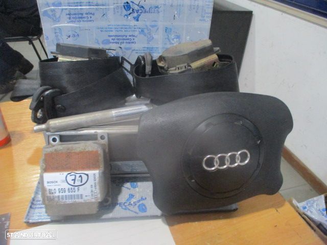 Kit Airbags 8L0880202A  8L0880201H  8L0959655F AUDI A3 8L FASE 1 1997 1.8I 125CV 3P CINZA SEM TABLIER FICHA DANIFICADA - 1