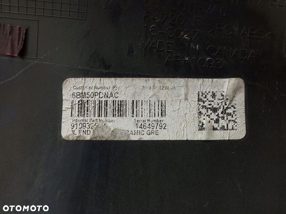 PLASTIK BŁOTNIKA PODSZYBIE JEEP WRANGLER JL IV - 4
