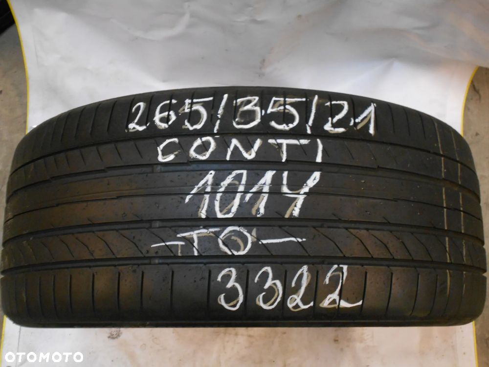 OPONA POJEDYNKA 265/35R21 CONTINENTAL CONTI SPORT CONTACT 5P T0 DOT 3322 6.2MM - 1