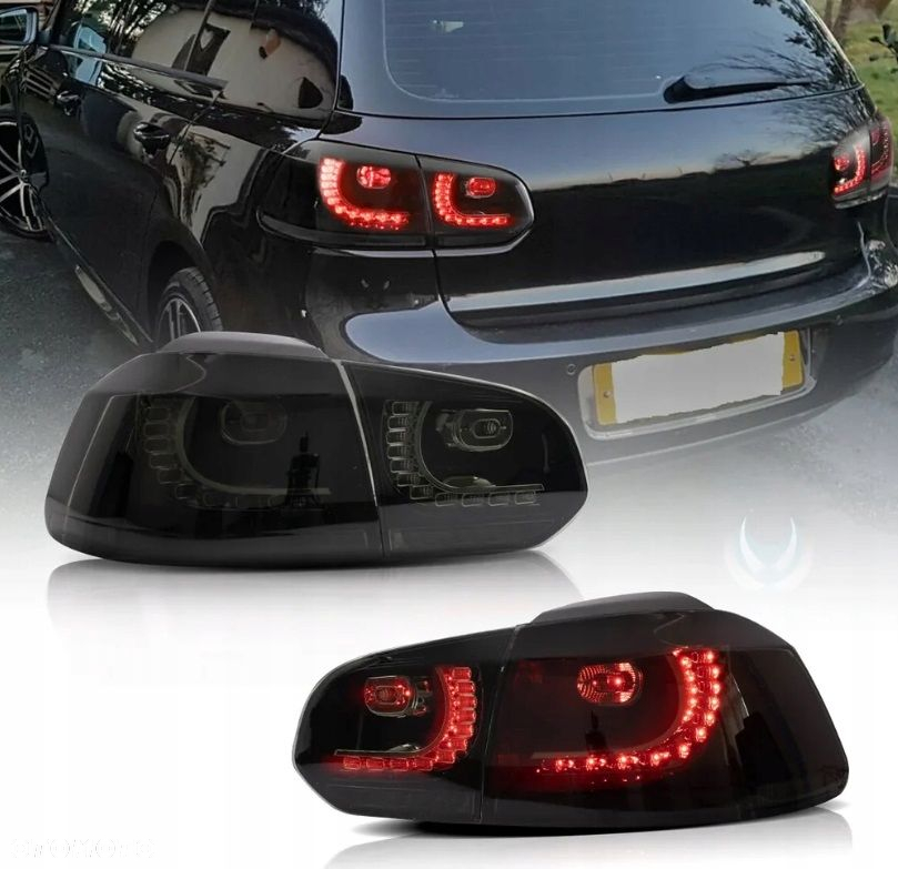 Lampy tylne kpl Full Led Neon Diody Dynamiczne Tuning VW Golf VI 6 5k0 2008 - 4