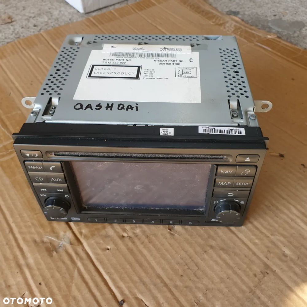 NISSAN QASHQAI I J10 RADIO NAWIGACJA  25915BH10C 09R - 1