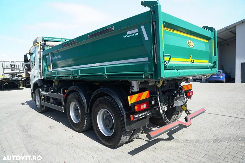 Volvo FMX 420 / 6X4 / BASCULATOR 3 LATE / MEILLER / 8.000 KM / I-SHIFT / EURO 6 / - 19