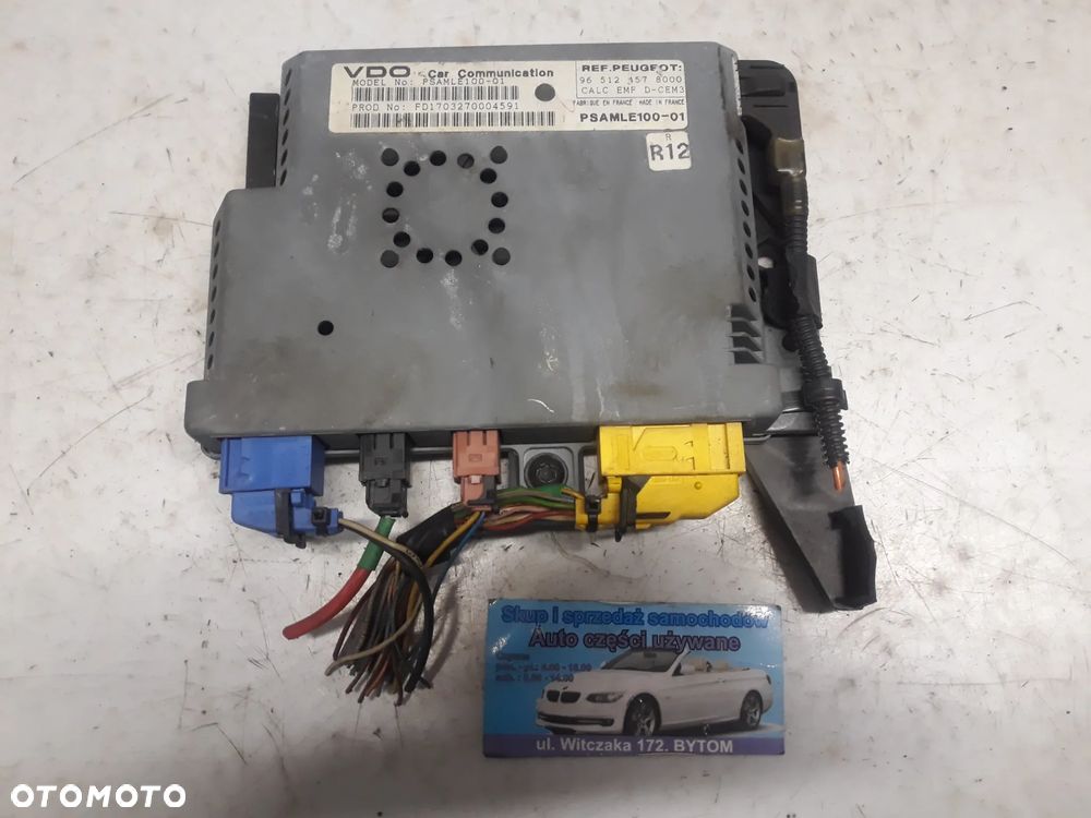 STEROWNIK MODUŁ NAWIGACJI PEUGEOT 607  2,2 HDI  2003r 9651245780 - 1