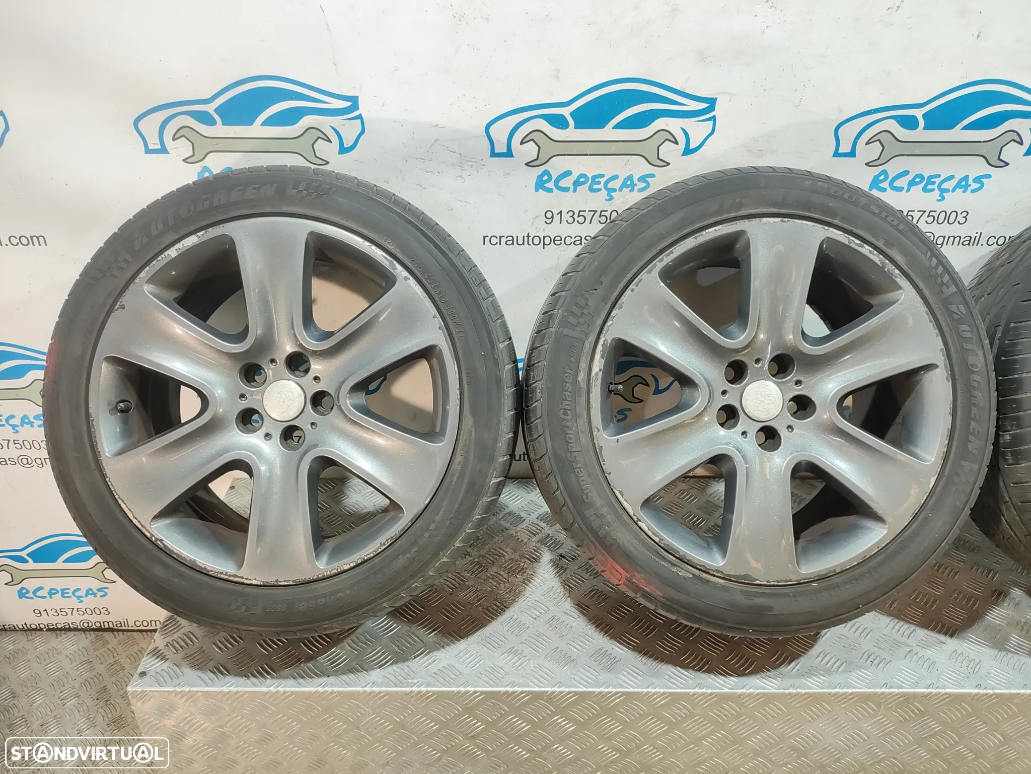 Jantes 18" Jaguar - XF MK1 I X250 - ORIGINAIS - 8.5J | ET49 | 5x108 - 18 Polegadas | 8X23-1007-BA  | 8X231007BA | Jante | 5 x 108 | 245 45 18 | Pneus - 5