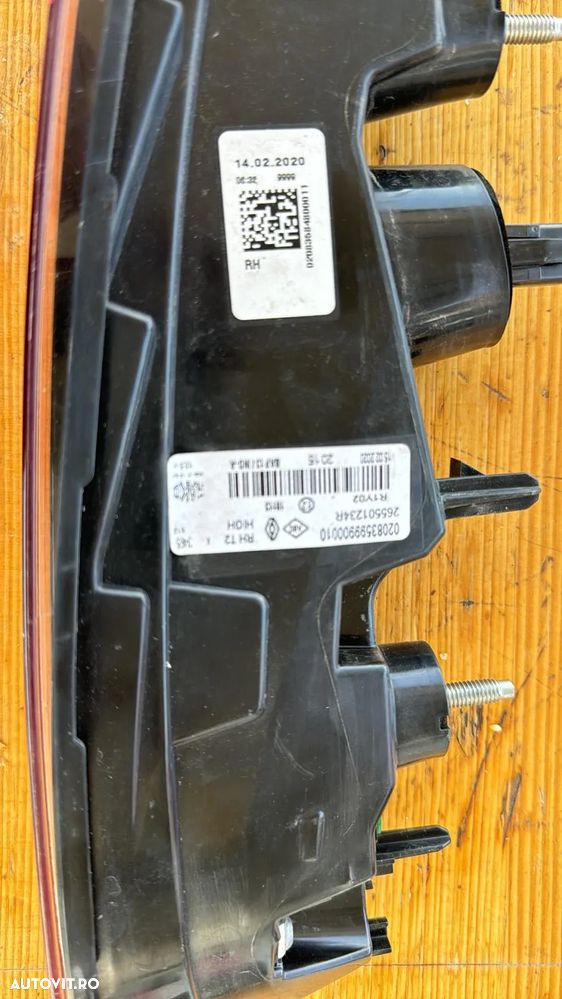 Lampa dreapta pe hayon Renault Captur II 265501234R - 2