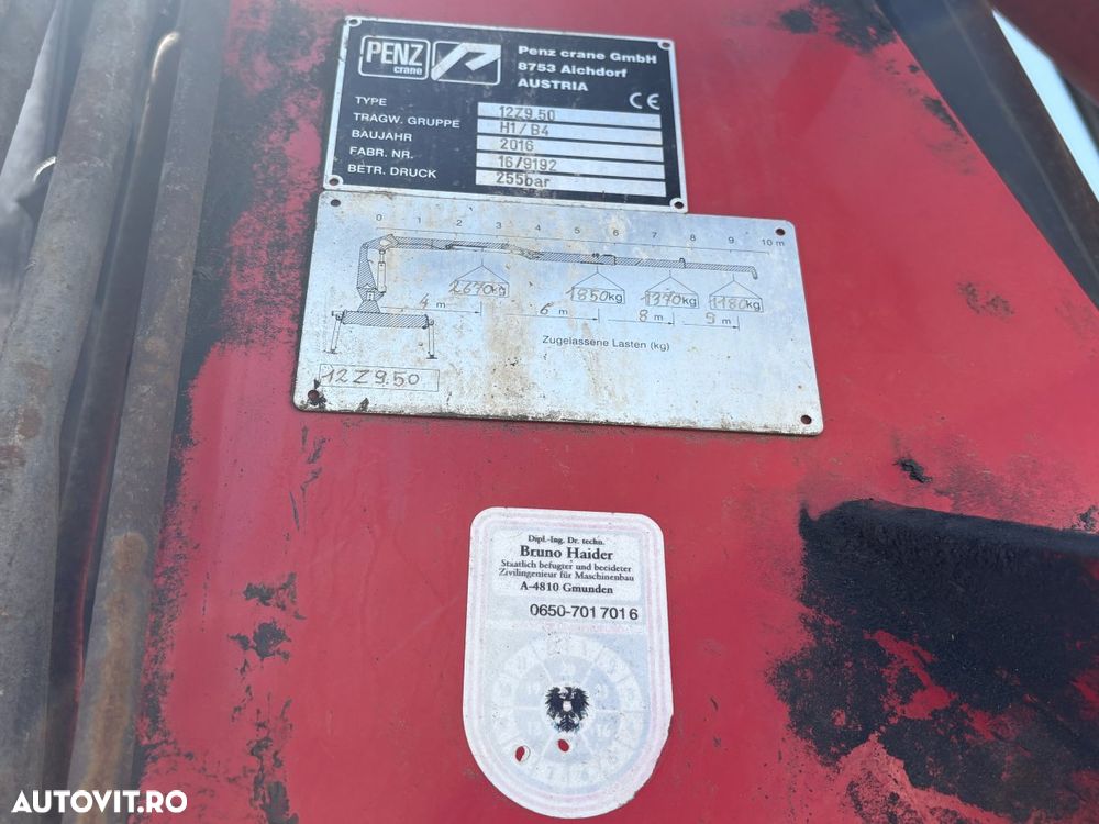 Volvo FH16.750, 6x4,Macara Penz 12Z950, Retarder, factura externa - 15