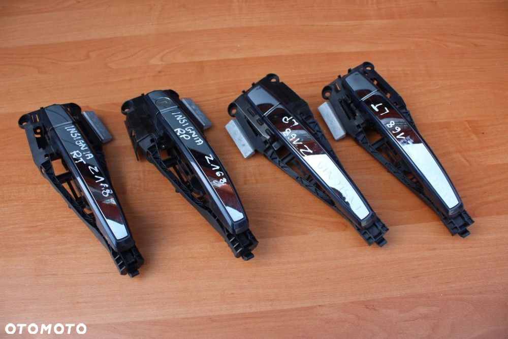 KLAMKI DRZWI ZEWNĘTRZNYCH KOMPLET PRZÓD TYŁ CHROM Z168  OPEL INSIGNIA