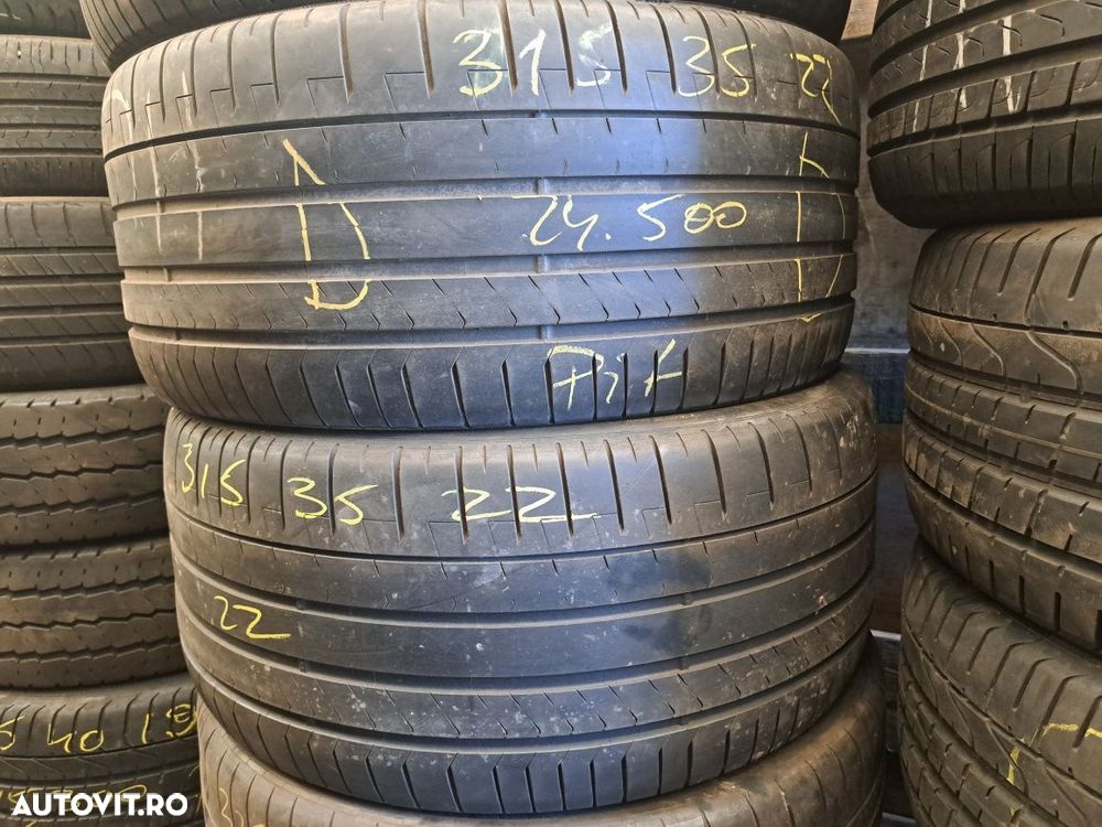 Set anvelope 315/35 R22 cu 275/40 R22 Pirelli cu steluta BMW X7 - 3