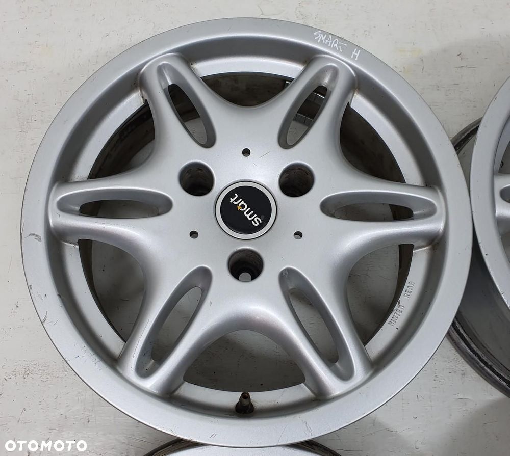 ALUFELGI FELGI 15 4J 5.5J 3X112 ET27 ET-1 SMART FORTWO 450 KOMPLET - 2