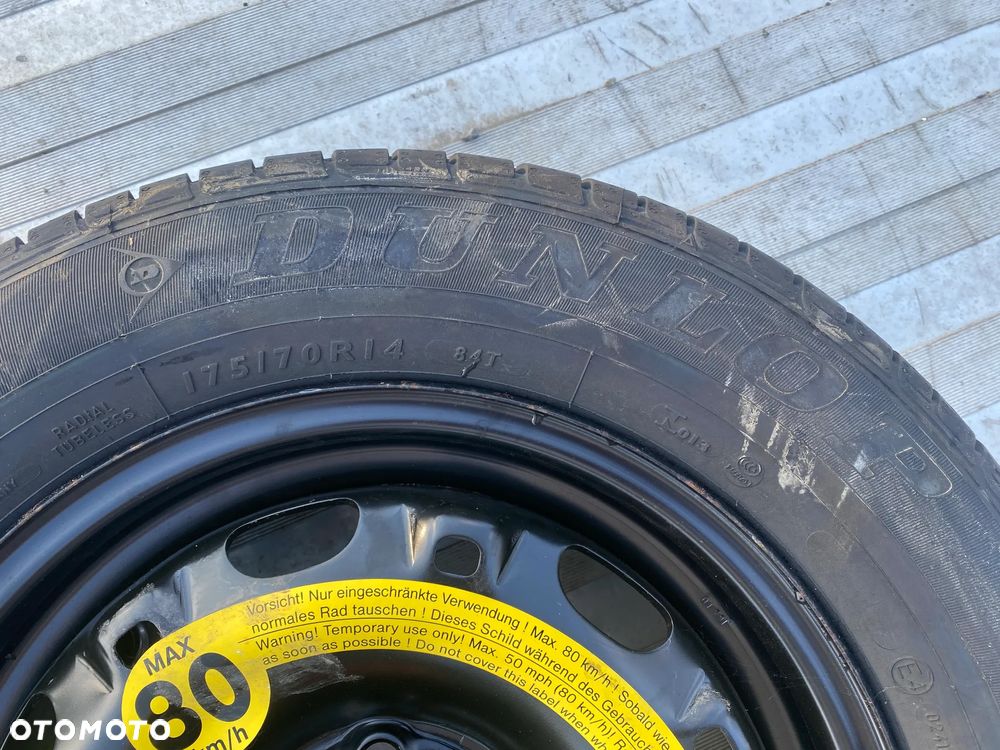 KOŁO ZAPASOWE ZAPAS DOJAZDÓWKA VW 5x100 175/70R14 DUNLOP - 2