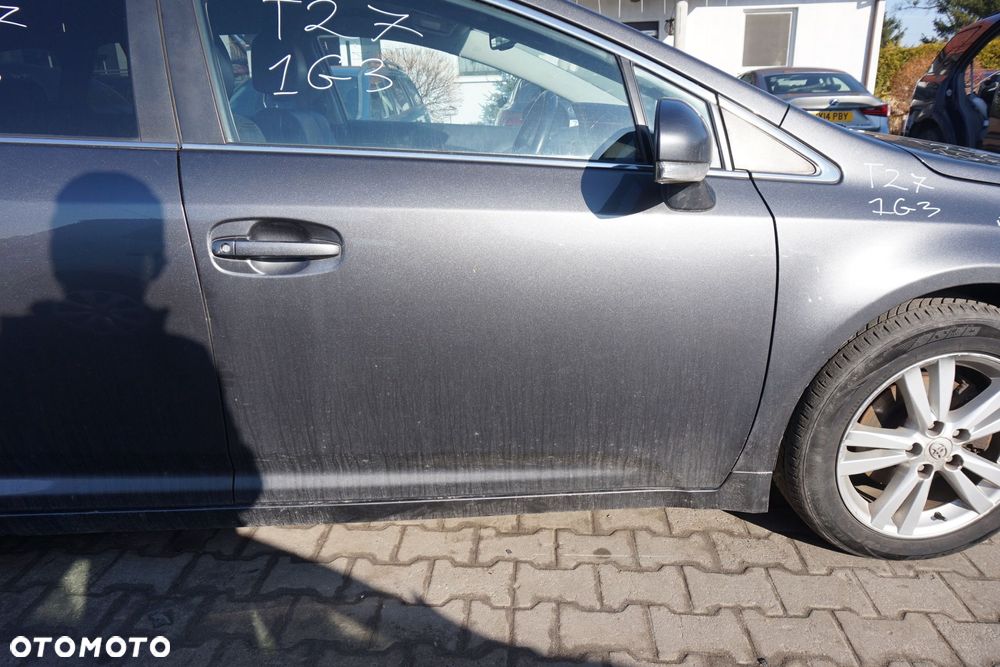 DRZWI PRZEDNIE PRAWE AVENSIS III T27 PH1 KOMBI 1G3  SZARY TOYOTA 2009-2011 - 3