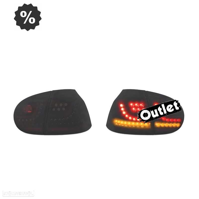 R147321C6 FAROLINS TRASEIROS LED VOLKSWAGEN VW GOLF 5 MK V 03-08 ESCURECIDOS FUM - 6