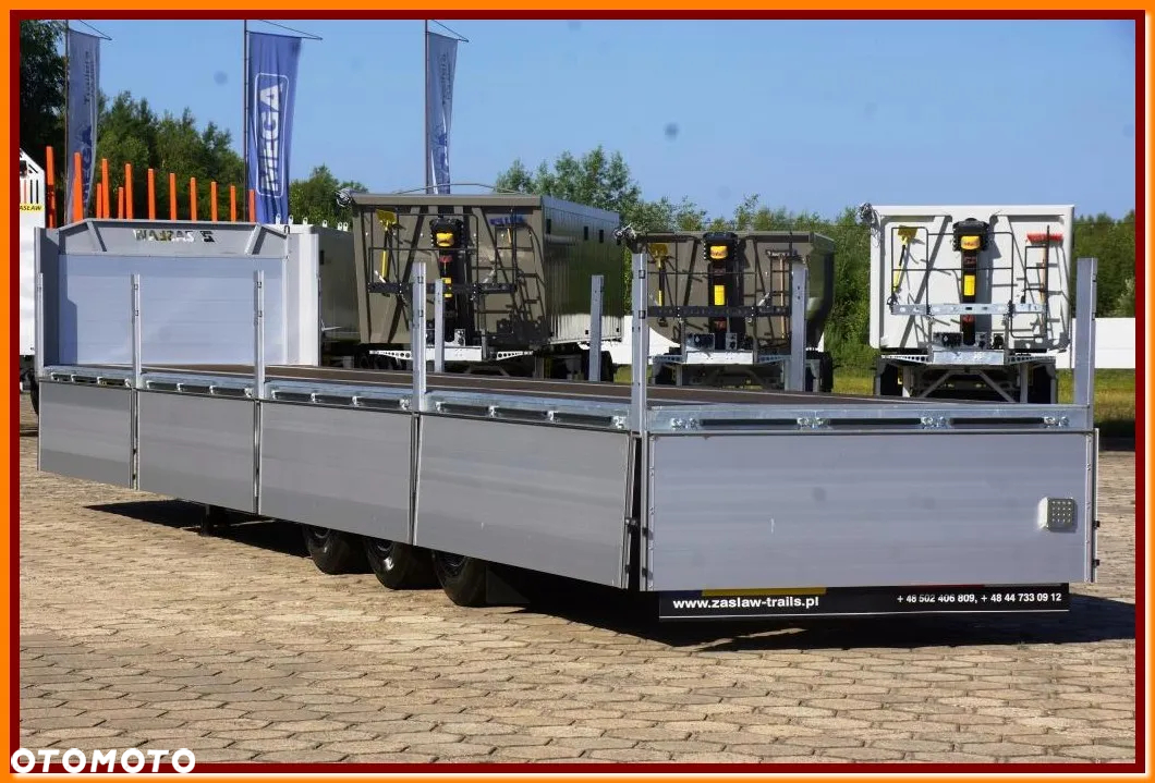 Zaslaw Pokład 13,60 m, MOCNA KRATOWNICA, burty aluminiowe !!! - 13