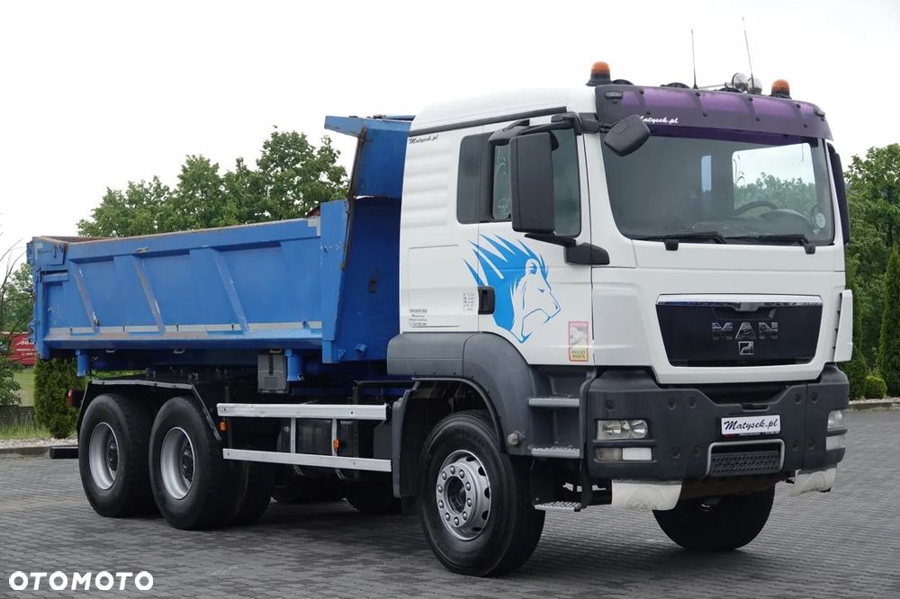 MAN TGS 26.360 / 6x4 / WYWROTKA  2- STRONNA / HYDROBURTA  / BORDMATIC / SPROWADZONY - 13