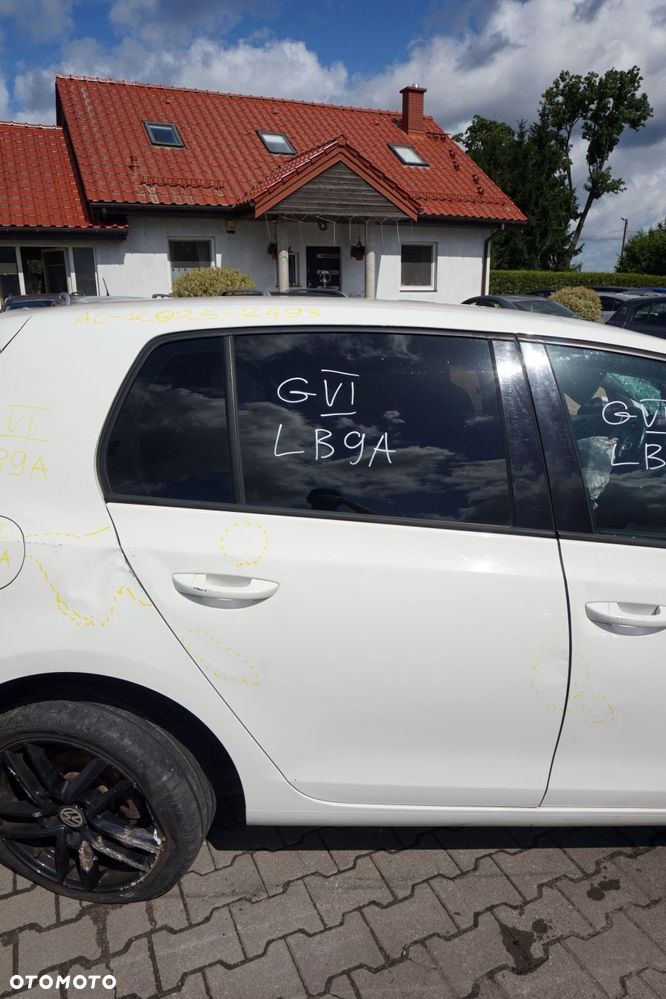 DRZWI TYLNE PRAWE GOLF VI 5D HB LB9A  BIAŁY VOLKSWAGEN 2008-2016 - 1