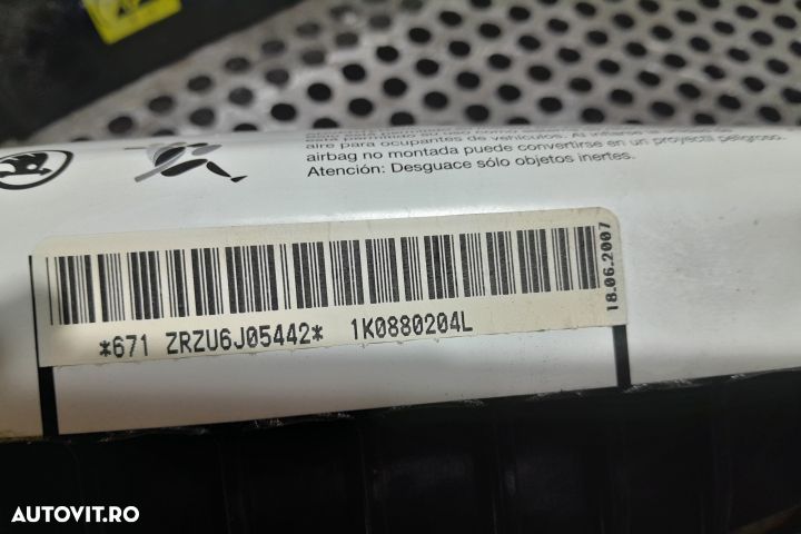 Airbag pasager 1K0880204L 1K0880204L Volkswagen VW Golf 5 [2003 - 200 - 4