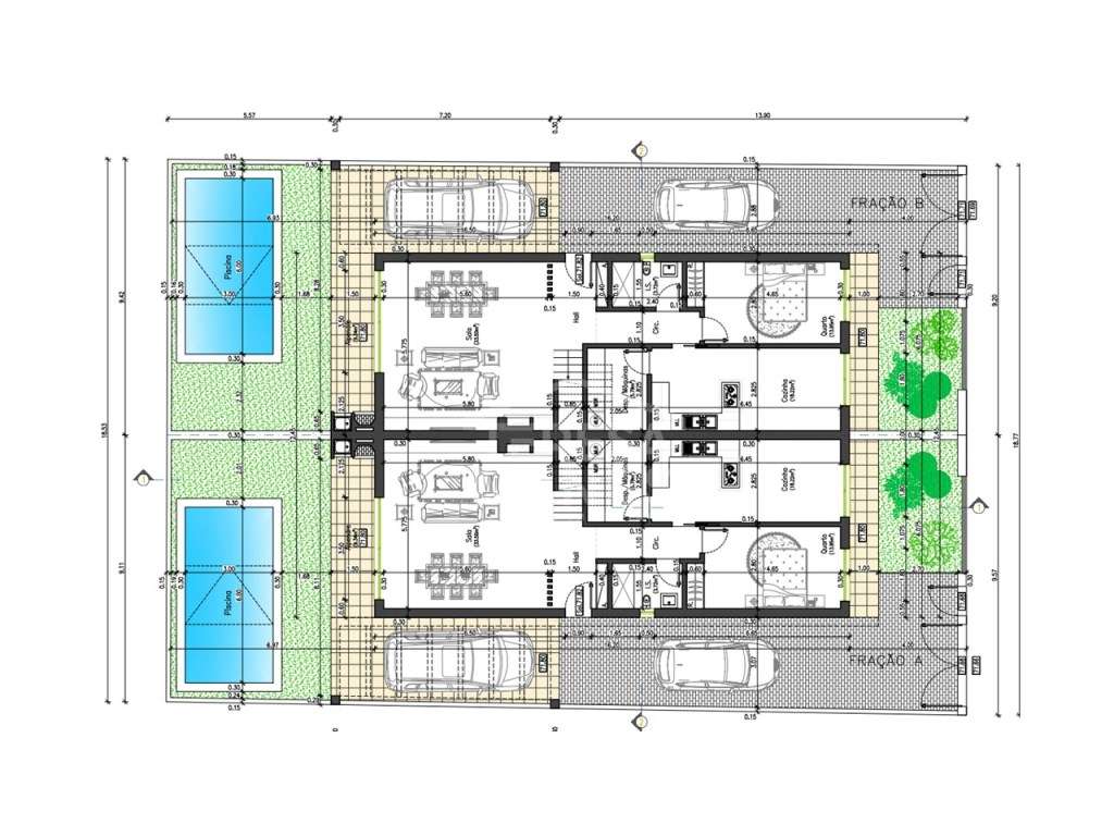 MORADIA GEMINADA V4 C/ PISCINA (EM CONSTRUÇÃO) - REDONDOS / FERNÃO ... - Grande imagem: 2/3