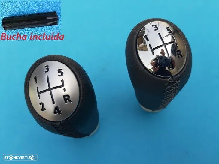 Moca manete alavanca velocidades Renault Megane, Clio, Scenic, Laguna, Modus (PELE)   NOVA - 1
