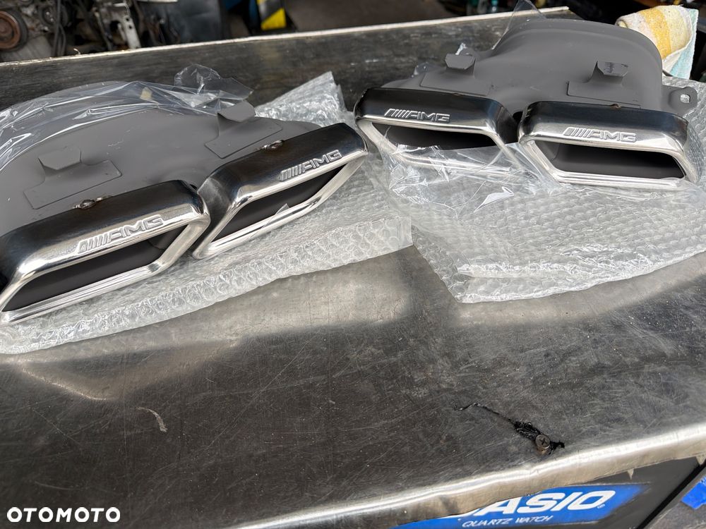 Mercedes s63 AMG  koncówka wydechu NOWA CHROM c217  s222 gls gle c63 - 1