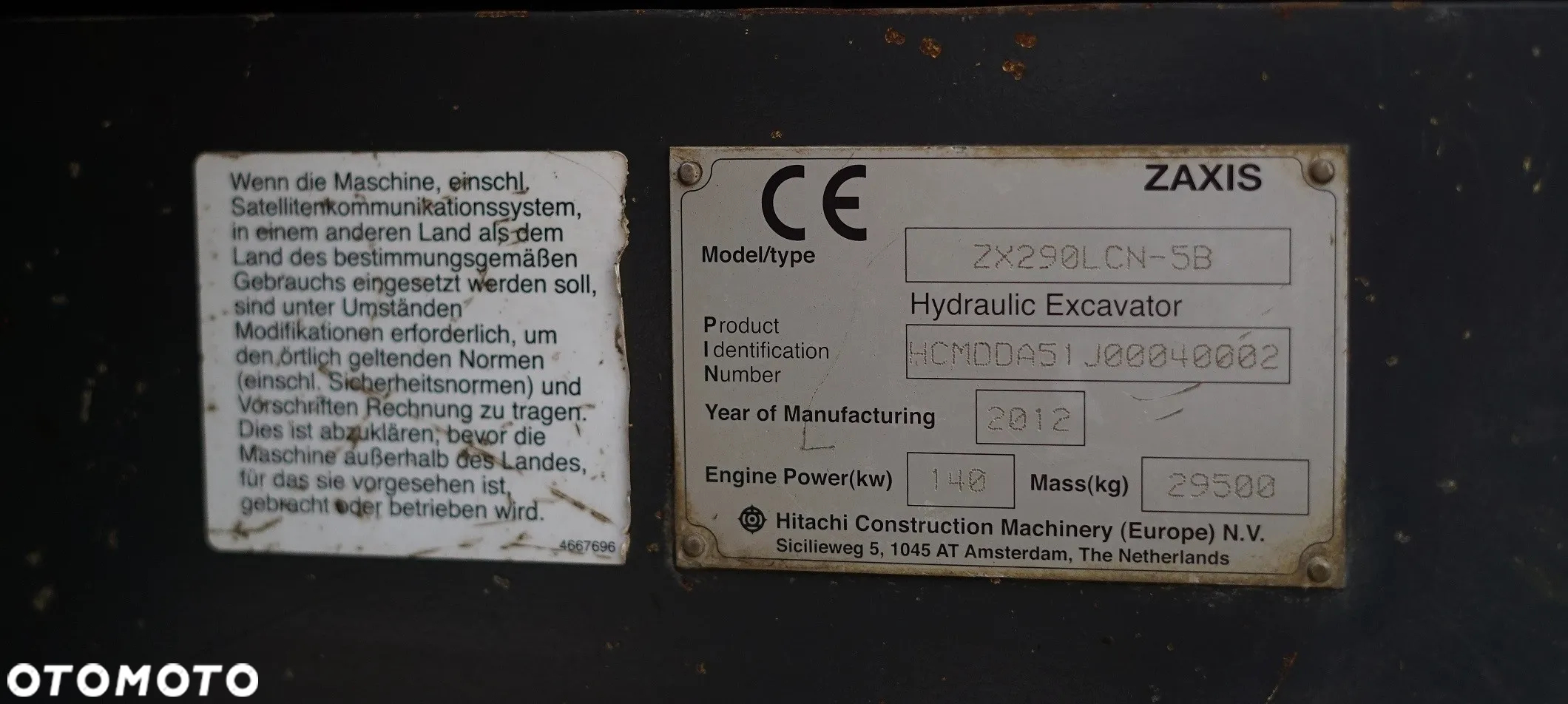 Hitachi ZX290LCN-5B - 9