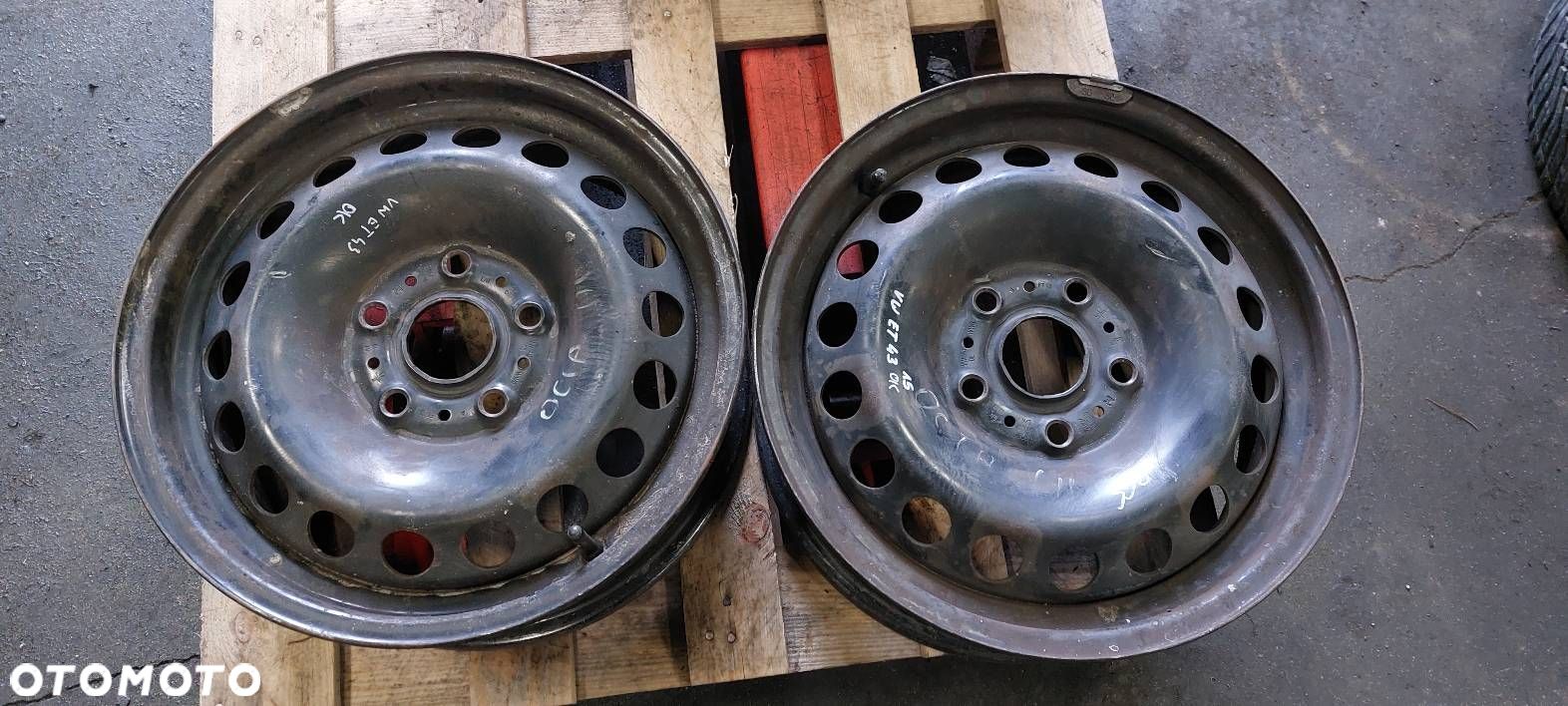 FELGI STALOWE 2 SZT VOLKSWAGEN SKODA 1J0601027 L/N 6JX15 ET43 5X112 - 1